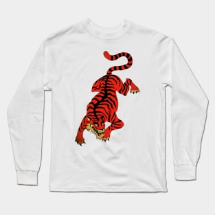 Tattoo Tiger Long Sleeve T-Shirt